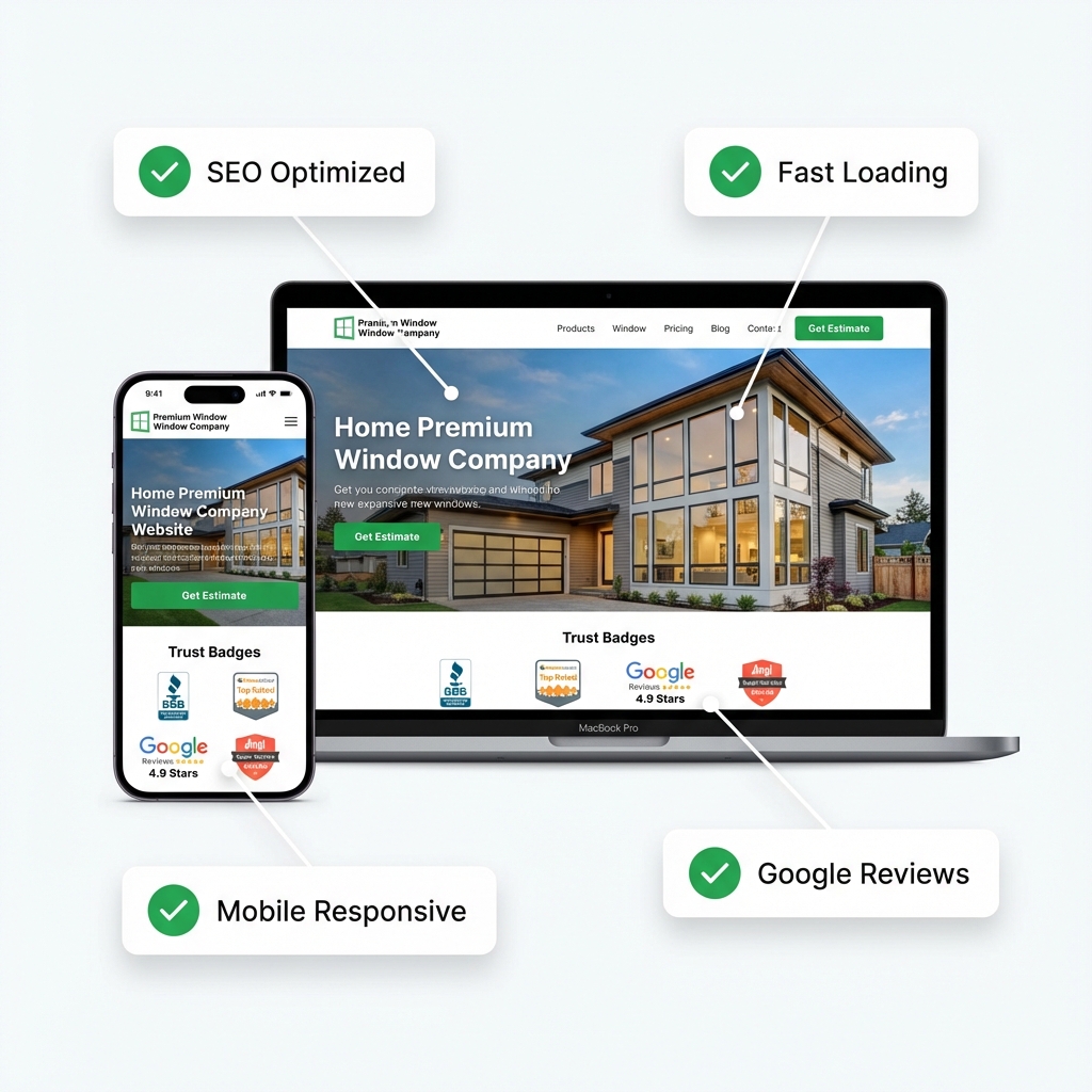 Premium window company website